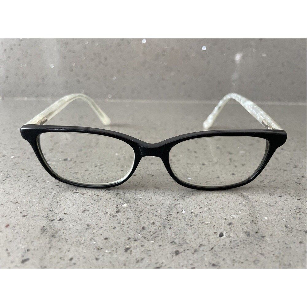 DELANCY DEL98 Black Marble 50-16-135 Plastic Eyeglasses Frames ONLY